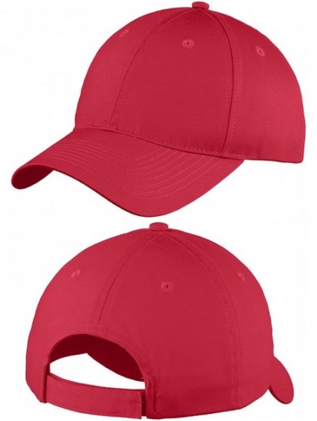 Baseball Caps Custom Embroidered Youth Hat - ADD Text - Personalized Monogrammed Cap - Red - CI18E5MKCLG $16.51