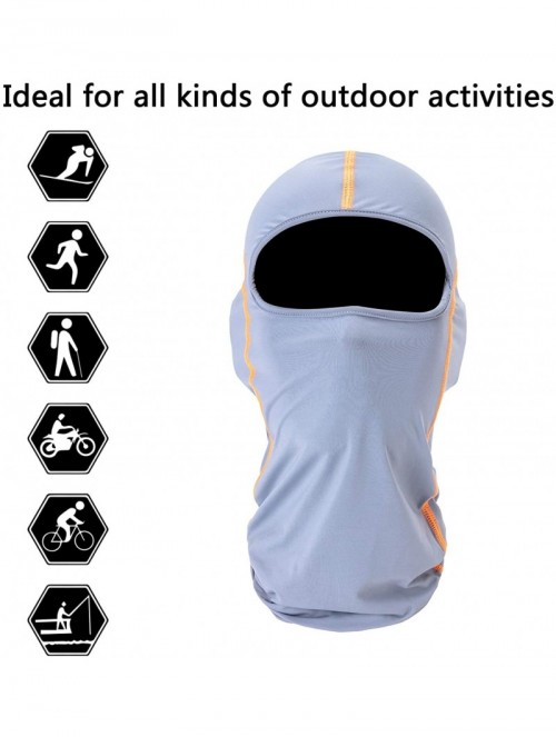 Balaclavas Balaclava Full Face Mask Windproof Sun UV Protection Helmet Liner for Women Men - Grey - CA18SYYO6TZ $23.69