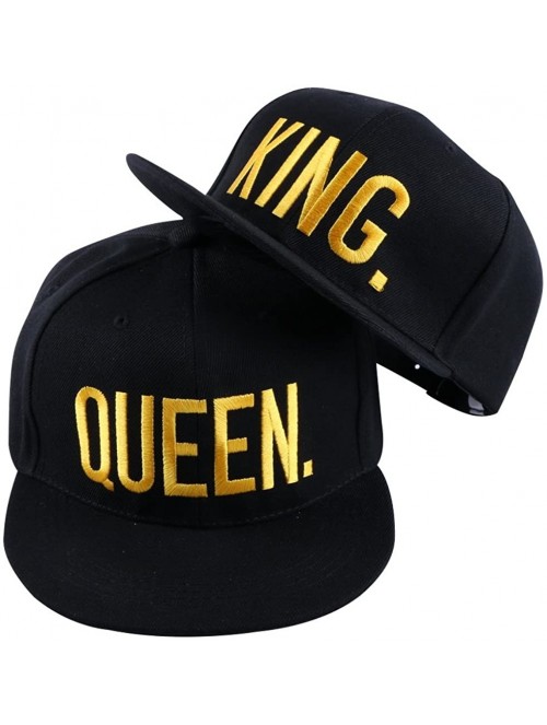 Baseball Caps Hip-Hop Hats King and Queen 3D Embroidered Lovers Couples Snapback Caps Adjustable - King Queen - CZ17YHWG0CR $...