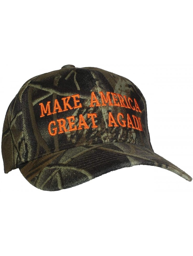 Baseball Caps Adult Embroidered Make America Great Again Trump Adjustable Ballcap - Hardwoods Camo - CQ18YWNEZUE $12.44