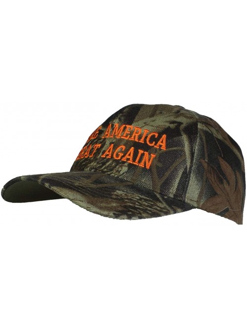 Baseball Caps Adult Embroidered Make America Great Again Trump Adjustable Ballcap - Hardwoods Camo - CQ18YWNEZUE $12.44