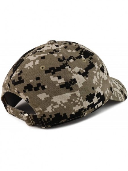 Baseball Caps Vegan Af Embroidered Soft Crown 100% Brushed Cotton Cap - Beige Digital Camo - CB18TTDA4QN $24.80