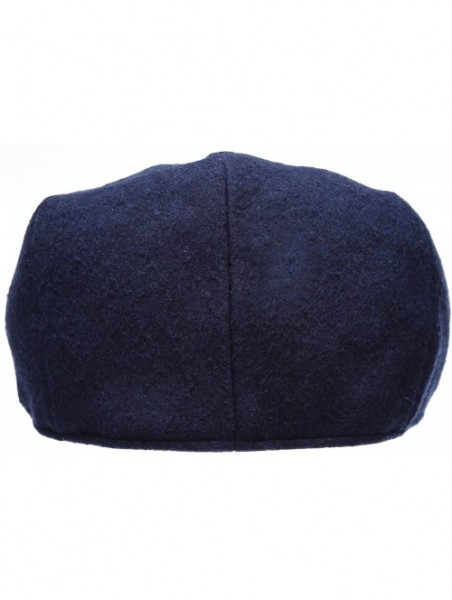 Newsboy Caps Men's Premium Wool Blend Classic Ivy Hat with Socks. - Navy - C712I5DA17B $20.12