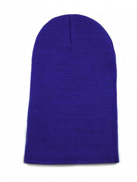 Skullies & Beanies 1300 Winter Unisex Plain Ski Beanie Knit Skull Hat - Royal Blue - CA1272PCDQV $11.13