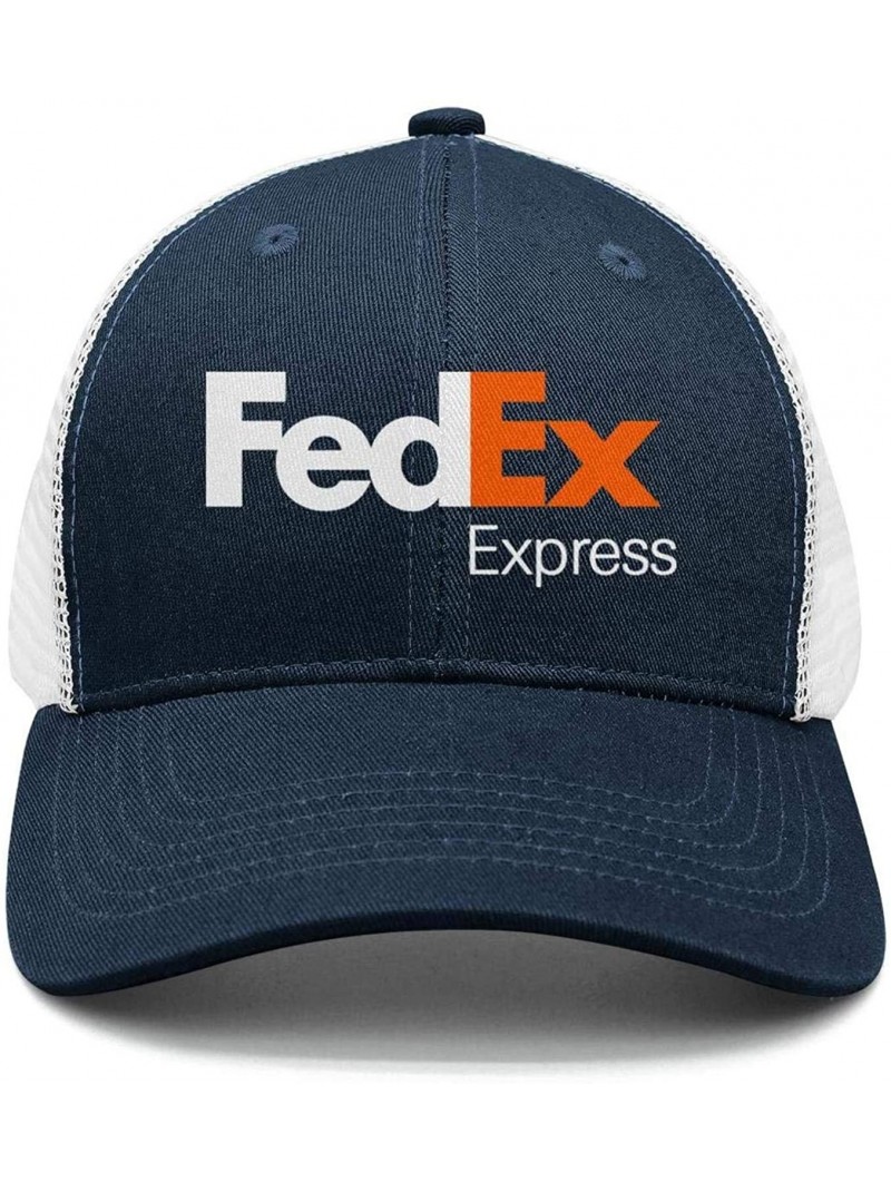 Baseball Caps Mens Printed FedEx-Ground-Express-Violet-Green-Logo-Symbol-Adjustable Sun Cap - Navy-blue-34 - C618QA50GDL $16.94