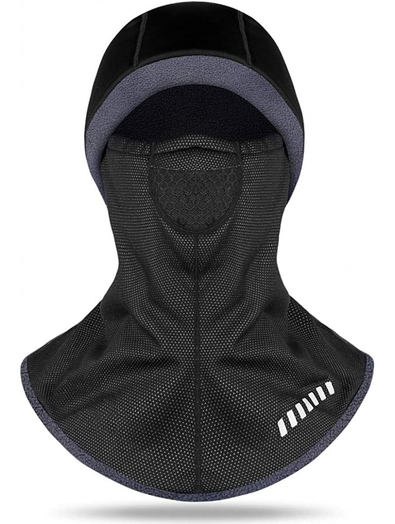 Balaclavas Winter Windproof Waterproof Face Mask Balaclava Ski Mask Cold Weather Gear - Style-3 Black - CP193UAMYQM $19.61