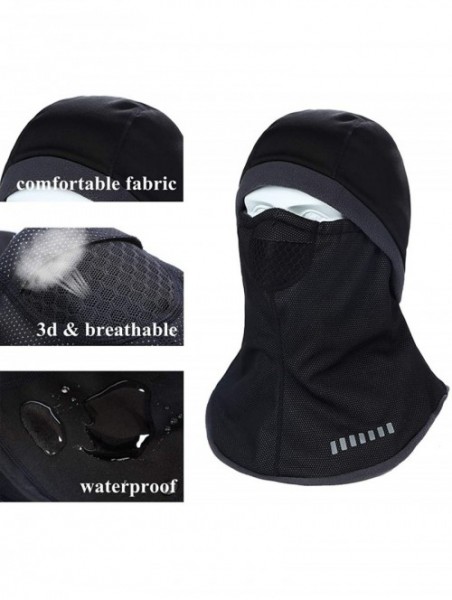 Balaclavas Winter Windproof Waterproof Face Mask Balaclava Ski Mask Cold Weather Gear - Style-3 Black - CP193UAMYQM $19.61