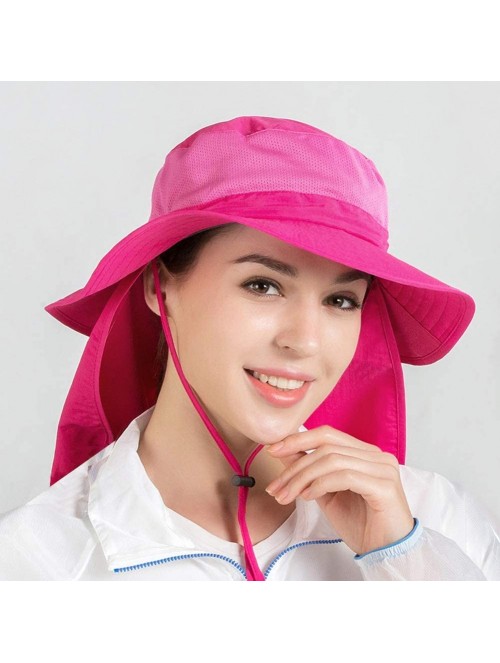 Sun Hats Fisherman Hat Sun Protection Hat Outdoor Wide Side Mesh Fishing Hat for Outdoor Fishing Hiking Travel - Black - CB18...