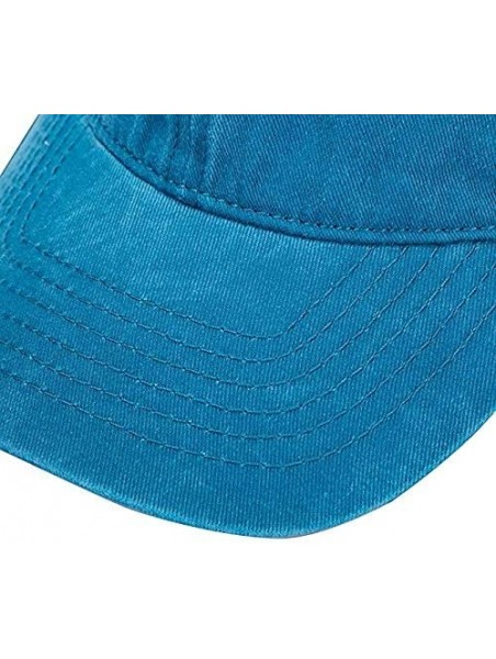 Baseball Caps Custom Cowboy Hat DIY Baseball Cap Outdoor Visor Hat Trucker Cap(Adjusted/Black/Adult) - Retro Blue - CW18G6E5Q...