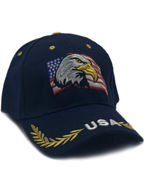 Baseball Caps Keep America Great Hat Donald Trump President 2020 Slogan with USA Flag Cap Adjustable Baseball Cap - 30 Navy -...