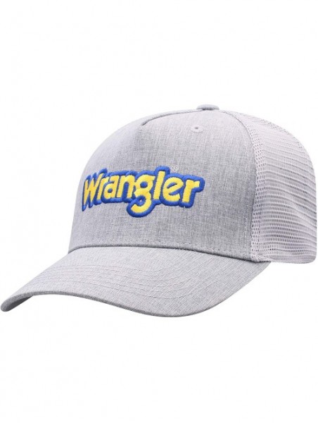 Baseball Caps Gray w/Blue and Yellow Logo Adjustable Snapback Hat - CI18LLNGQHK $29.46