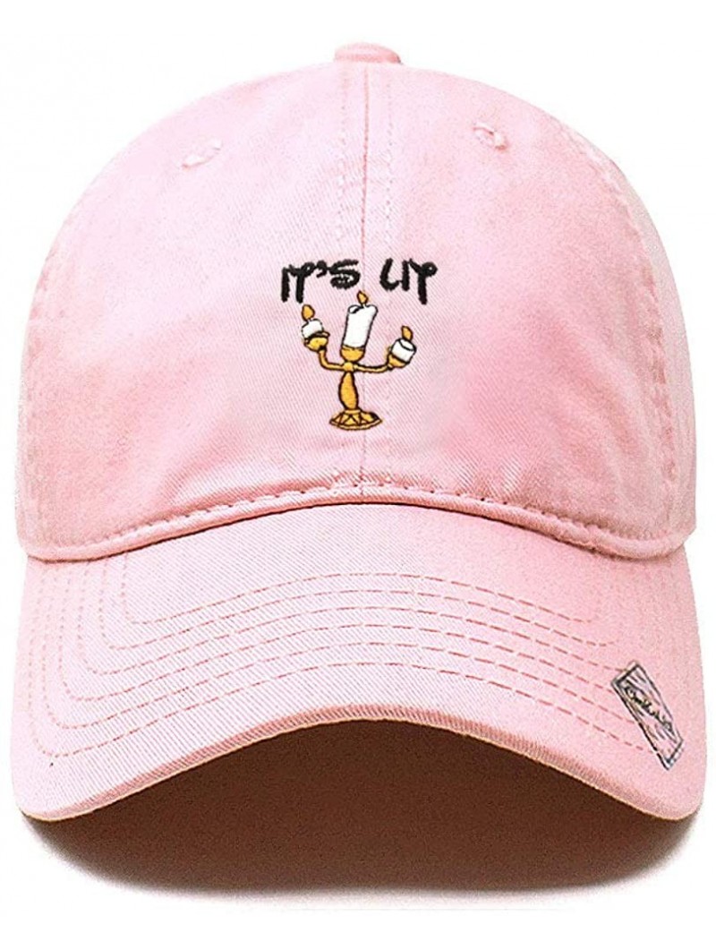 Baseball Caps Its Lit lamp Dad Hat Cotton Baseball Cap Polo Style Low Profile - L.pink - CJ185SE8482 $17.62