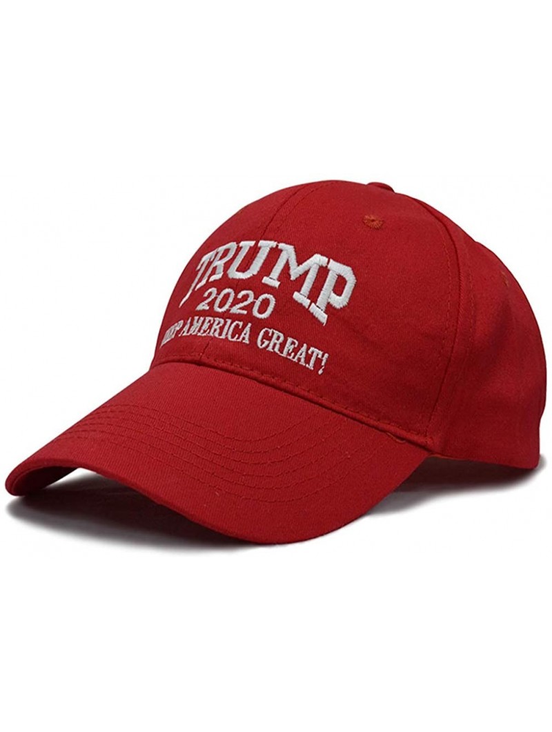 Baseball Caps Campaign Cap Hat - President Trump 2020 Make America Great Again - Red - CB18QS7WYZH $14.96