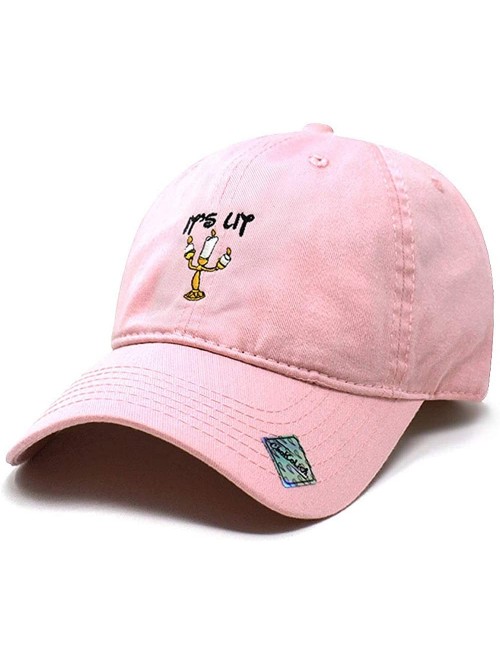 Baseball Caps Its Lit lamp Dad Hat Cotton Baseball Cap Polo Style Low Profile - L.pink - CJ185SE8482 $17.62