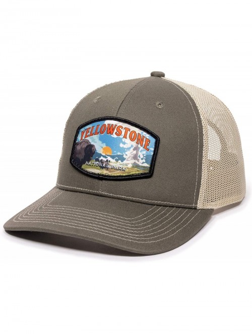 Baseball Caps Yellowstone National Scout Patch Trucker - CT18AEM2QO7 $20.61