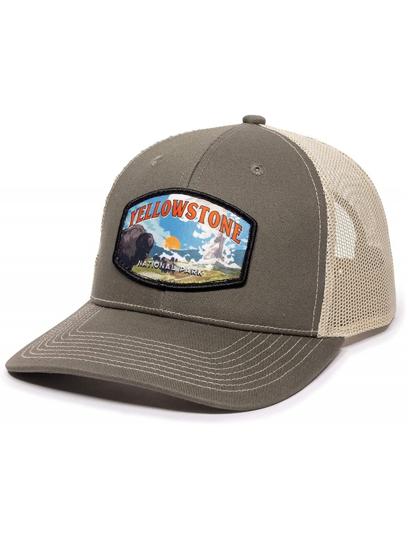 Baseball Caps Yellowstone National Scout Patch Trucker - CT18AEM2QO7 $20.61