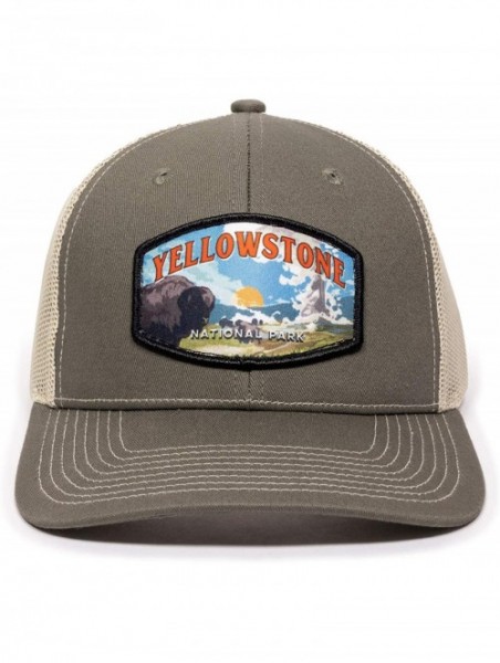 Baseball Caps Yellowstone National Scout Patch Trucker - CT18AEM2QO7 $20.61