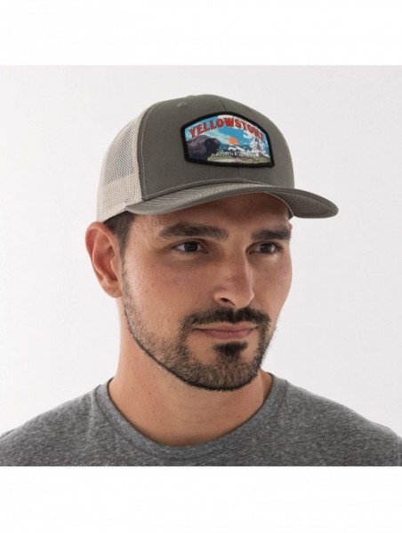 Baseball Caps Yellowstone National Scout Patch Trucker - CT18AEM2QO7 $20.61