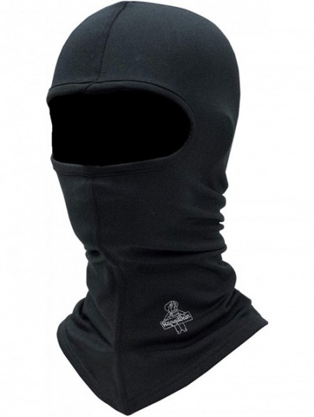 Balaclavas Flex-Wear Lightweight Lined Long Neck Open Hole Balaclava Face Mask - Black - CJ12N2012OI $29.33