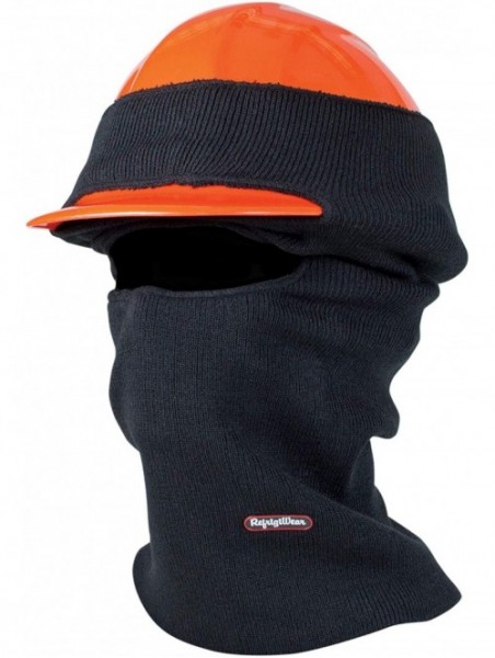 Balaclavas Double Layer Long Neck Industrial Hard Hat Balaclava Face Mask (Black- One Size Fits All) - Black - CK11O3Z4RRR $1...