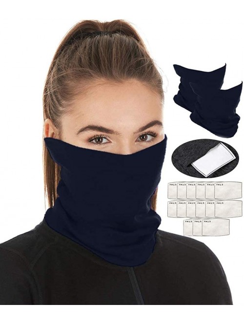 Balaclavas Scarf Bandanas Neck Gaiter Multi-Purpose Balaclava Headwear for Outdoor Sports - Navy Blue - CP198C8CZGX $32.17