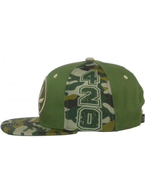 Baseball Caps High Definition Cotton Hemp Marijuana Embroidered Camo Baseball Cap - Olive - C518S44HGU8 $15.69