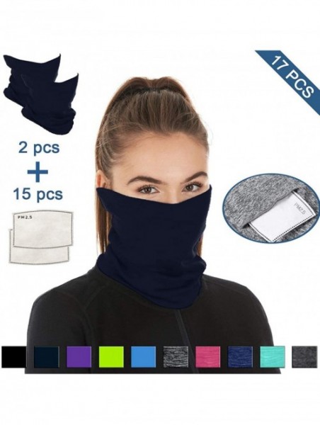 Balaclavas Scarf Bandanas Neck Gaiter Multi-Purpose Balaclava Headwear for Outdoor Sports - Navy Blue - CP198C8CZGX $32.17