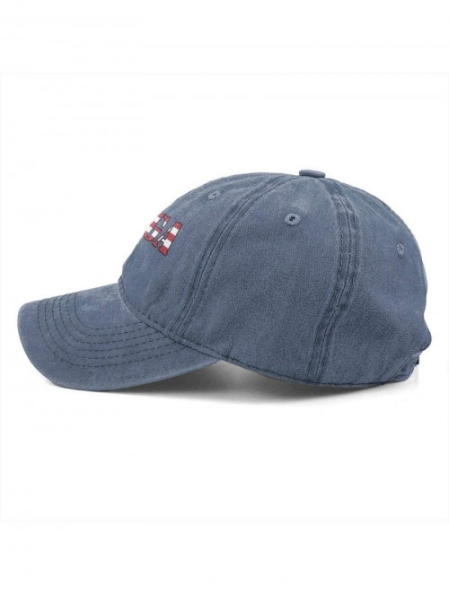 Baseball Caps MAGA American Flag New Men and Women Adult Comfort Adjustable Denim Hat Truck Baseball Cap - Navy - CV18M66GSGO...