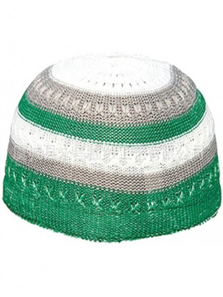 Skullies & Beanies Men's Muslim Islamic Prayer Cap for Outdoor Skull Hat Topi Beanie Headwear - Green - CM18LSDH25X $8.88