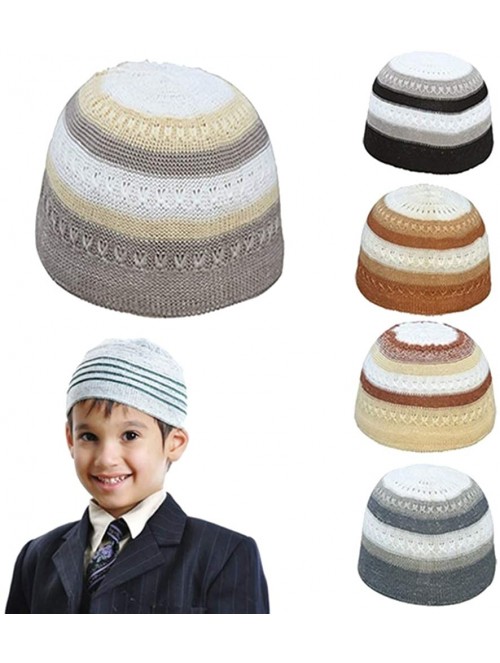 Skullies & Beanies Men's Muslim Islamic Prayer Cap for Outdoor Skull Hat Topi Beanie Headwear - Green - CM18LSDH25X $8.88