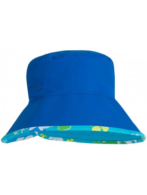 Sun Hats Women's Ola Reversible Bucket Sun Hats - UPF 50+ Sun Protection - Daisy Blue - CJ11ZUGP4LB $34.28