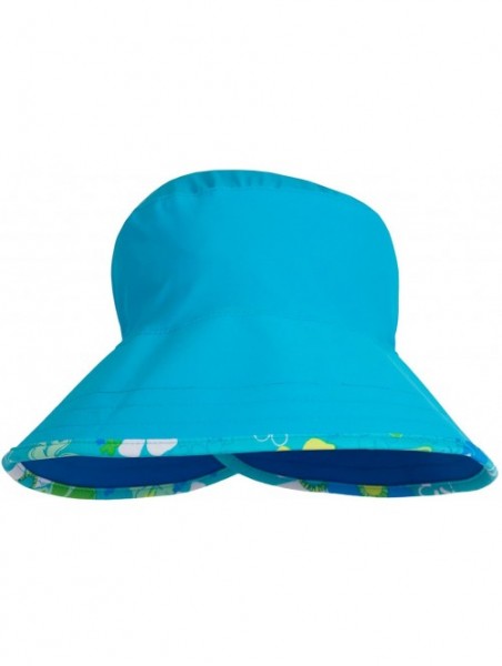 Sun Hats Women's Ola Reversible Bucket Sun Hats - UPF 50+ Sun Protection - Daisy Blue - CJ11ZUGP4LB $34.28