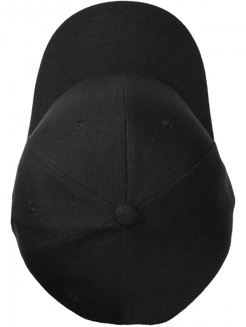 Baseball Caps Wholesale 12-Pack Baseball Cap Adjustable Size Plain Blank Solid Color - Black - C018E5RW66E $24.33