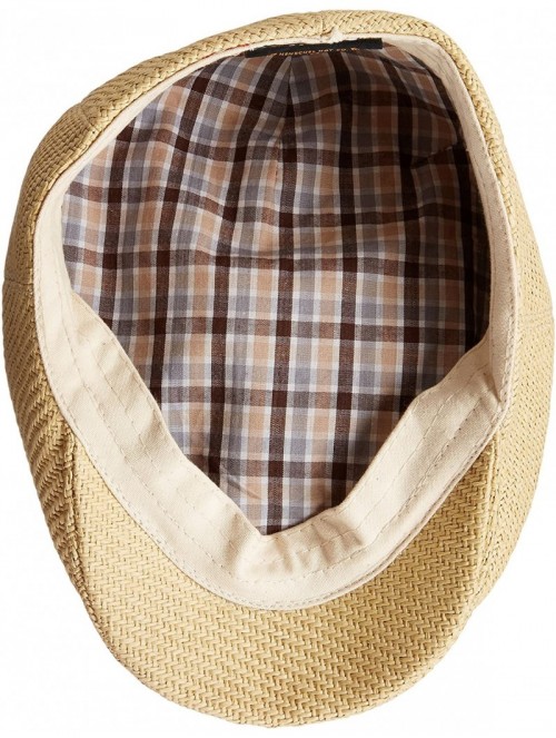 Newsboy Caps Women's Soft Straw Weave Ivy Hat with Cotton Lining - Wheat - CC114WCKCJN $36.61