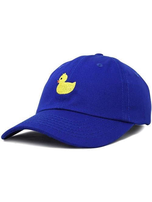 Baseball Caps Cute Ducky Soft Baseball Cap Dad Hat - Xxs / Xs / S - Royal Blue - CY18LXN7MH7 $17.42