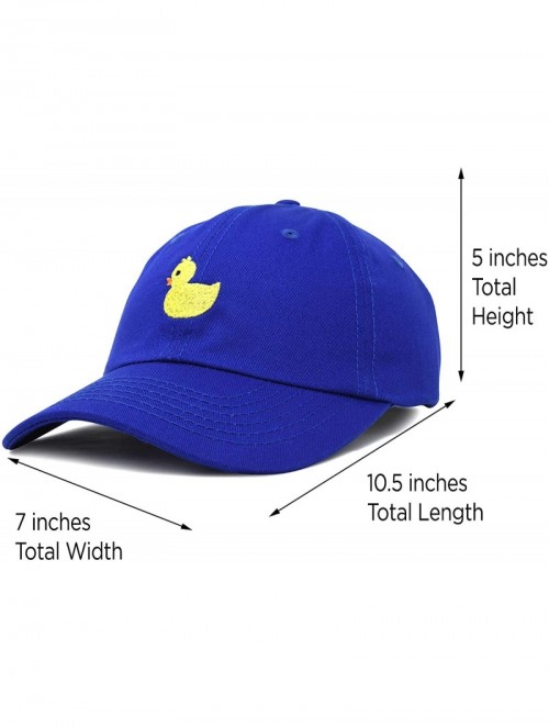 Baseball Caps Cute Ducky Soft Baseball Cap Dad Hat - Xxs / Xs / S - Royal Blue - CY18LXN7MH7 $17.42