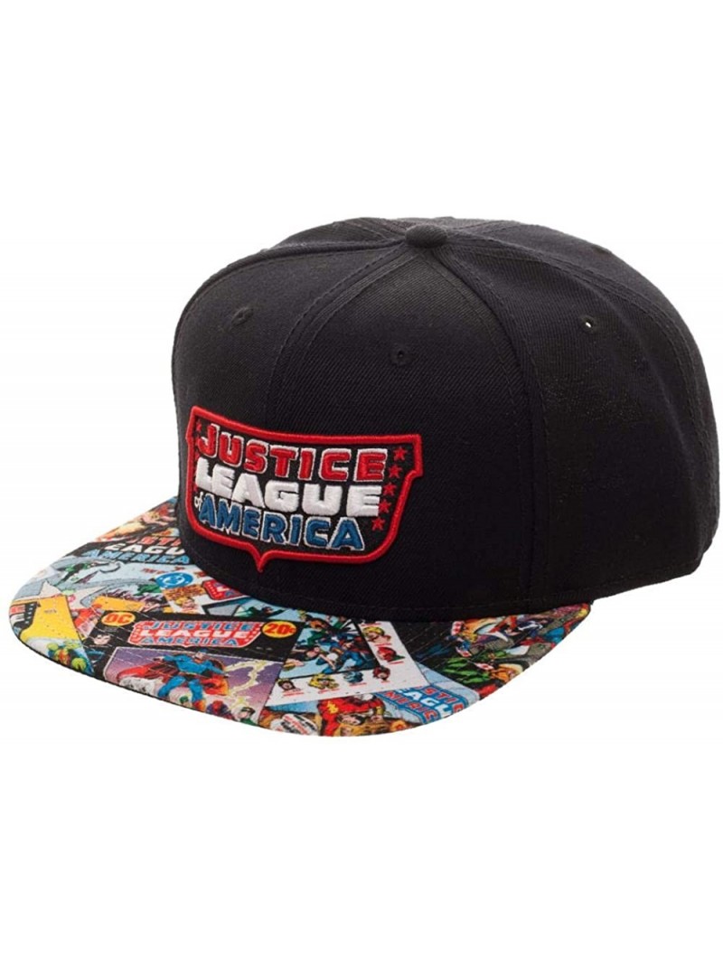 Baseball Caps DC Comics Justice League DC Comics Justice League Fashion Flatbill - CB187I80RMR $19.18