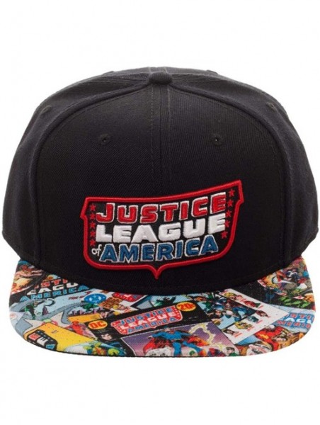 Baseball Caps DC Comics Justice League DC Comics Justice League Fashion Flatbill - CB187I80RMR $19.18