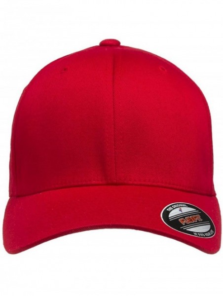 Baseball Caps Men's Athletic Baseball Fitted Cap - Red - C218CRAOOR4 $16.54