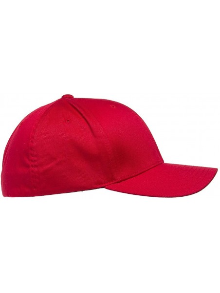 Baseball Caps Men's Athletic Baseball Fitted Cap - Red - C218CRAOOR4 $16.54