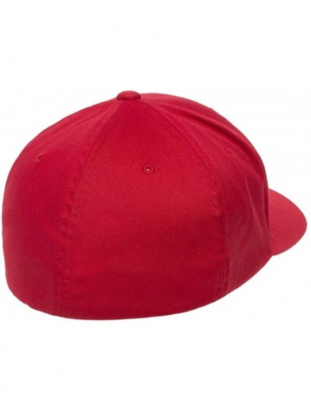 Baseball Caps Men's Athletic Baseball Fitted Cap - Red - C218CRAOOR4 $16.54