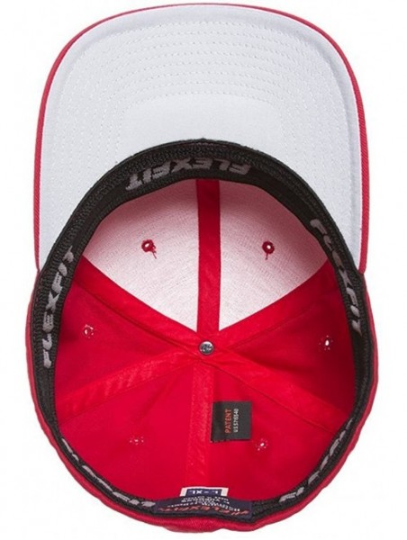 Baseball Caps Men's Athletic Baseball Fitted Cap - Red - C218CRAOOR4 $16.54