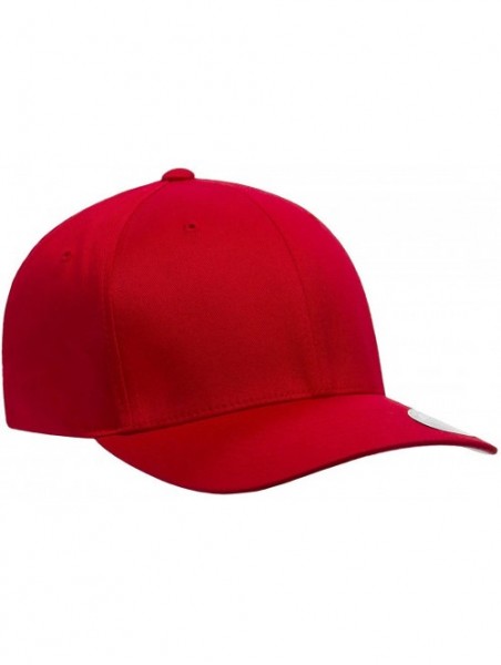 Baseball Caps Men's Athletic Baseball Fitted Cap - Red - C218CRAOOR4 $16.54