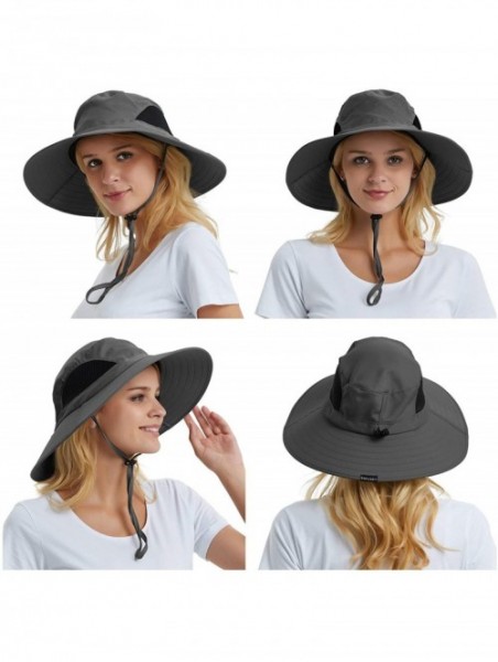 Sun Hats Sun Hat for Men/Women- Sun Protection Wide Brim Bucket Hat Waterproof Breathable Packable Boonie Hat for Fishing - C...