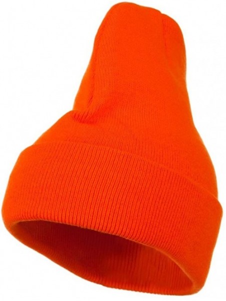 Skullies & Beanies Thinsulate Cuffed Beanie - Safety Orange - Orange - CO1172V5SGX $15.90