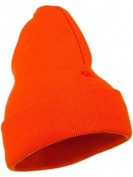 Skullies & Beanies Thinsulate Cuffed Beanie - Safety Orange - Orange - CO1172V5SGX $15.90