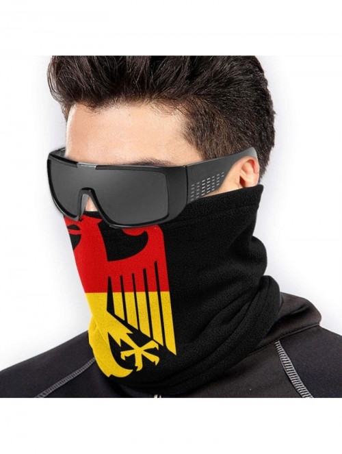 Balaclavas German Flag Micro Fiber Seamless Windproof Bandana & Face Mask & Neck Warmer Gaiter Shield - for Unisex - Black - ...