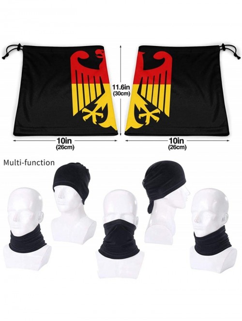 Balaclavas German Flag Micro Fiber Seamless Windproof Bandana & Face Mask & Neck Warmer Gaiter Shield - for Unisex - Black - ...