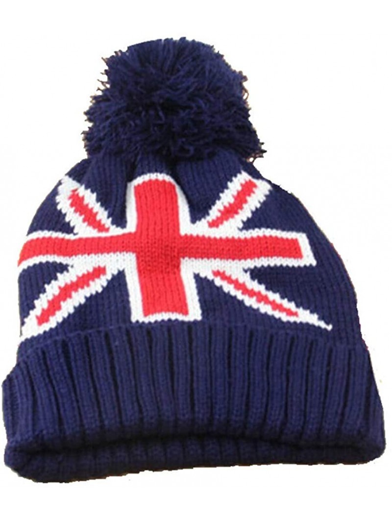 Skullies & Beanies Women Men Crochet Knitted Ball Stripe Stars Winter Warm Beanie Hat Ski Cap - Navy - CM18KZ0DR0A $23.19