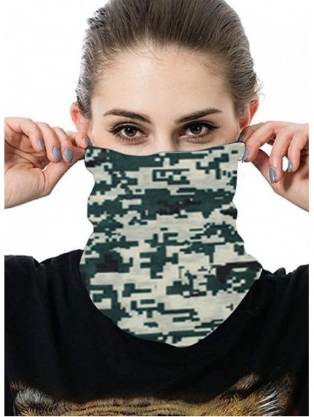 Balaclavas Unisex Multifunctional Seamless Bandana Face Mask Neck Gaiter Headwear Tube Mask Scarf - Digital Camo - CR1982NH3A...